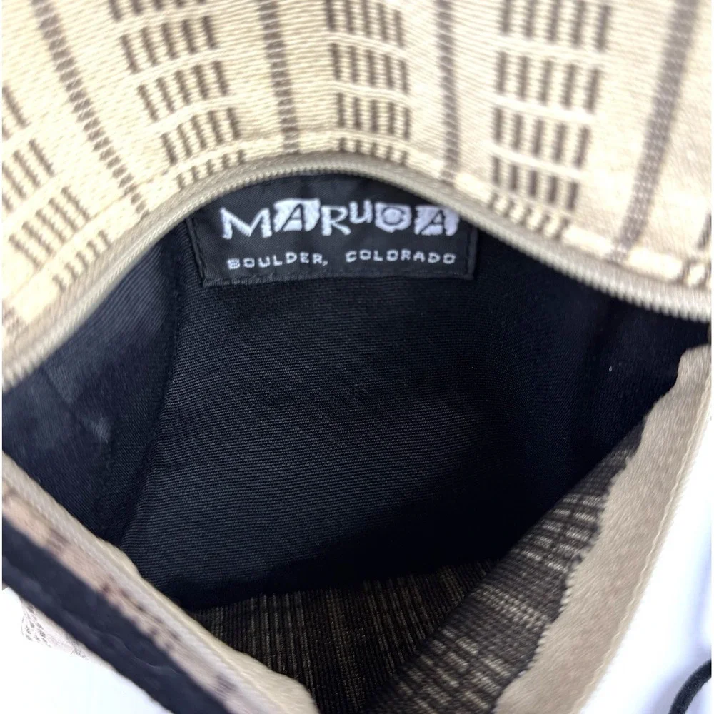 Maruca Crossbody Bag‎ Tapestry Handbag Handmade In USA Small Purse Tan Brand New